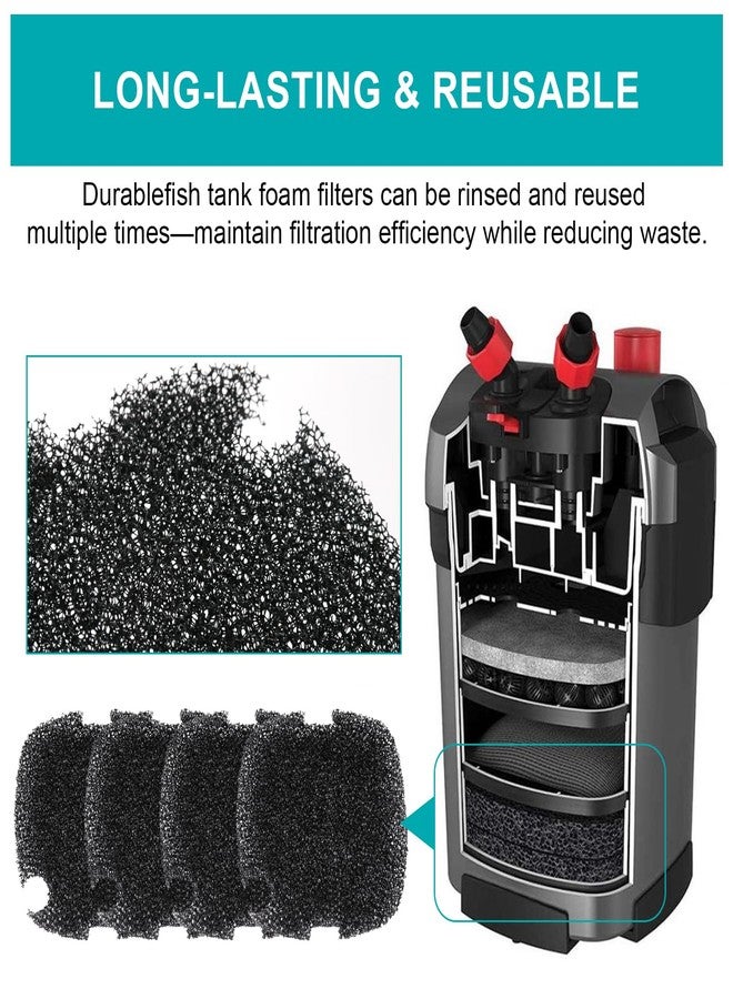 Batator Aquarium Filter Foam Compatible with Marineland C-Series and Magniflow 160 and 220 Canister Filters,Fish Tank Sponge Filters Supports Biological And Mechanical Aquarium Filtration, Rite-Size S - Image 4